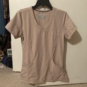 Khaki Scrub Top